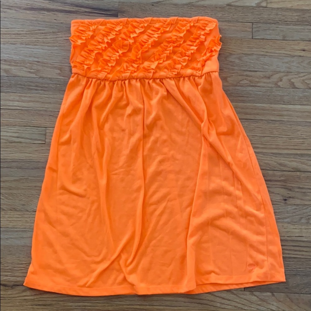 OP strapless beach coverup